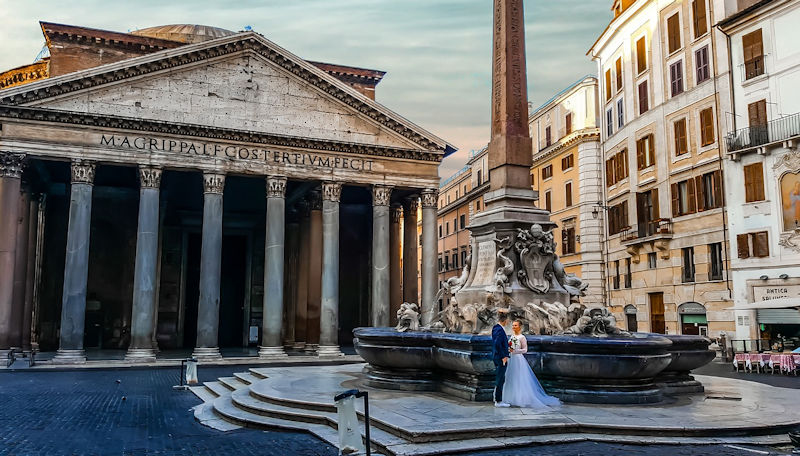 matrimonio a Roma in pullman